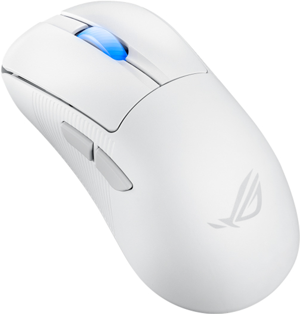 Миша ASUS ROG Keris II WL ACE Wireless/Bluetooth/USB White (90MP03N0-BMUA10) - зображення 2