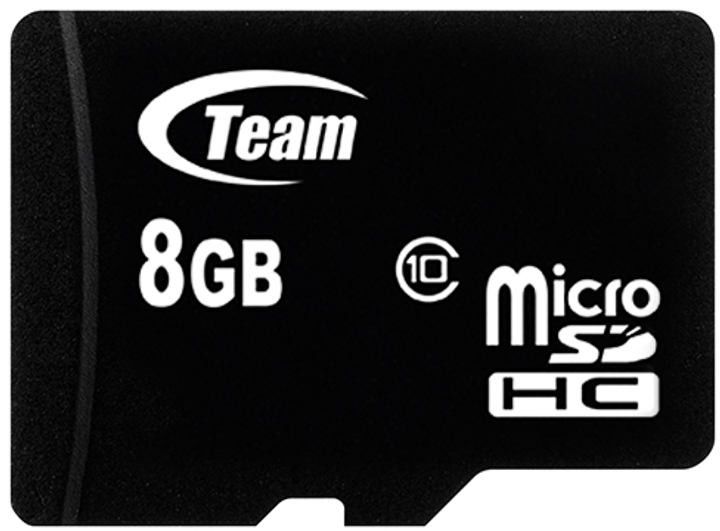 Карта пам'яті Team Group MicroSDHC 8 GB Class 10 + adapter(TUSDH8GCL1003) - зображення 1