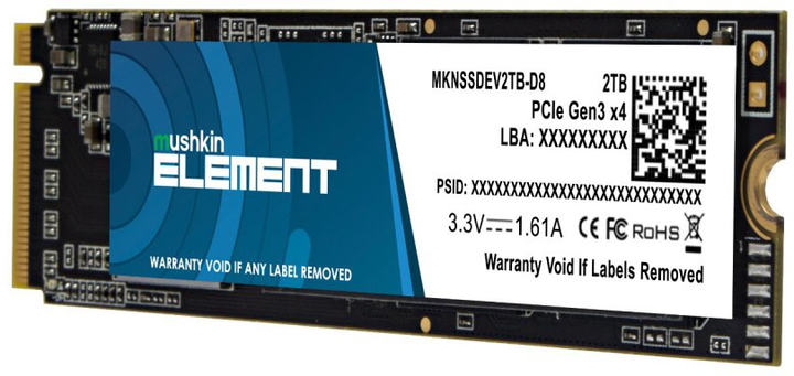 SSD диск Mushkin Element 2TB M.2 2280 PCIe 3.0 x4 TLC (MKNSSDEV2TB-D8) - зображення 3