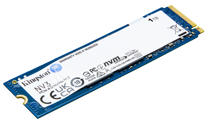 Dysk SSD Kingston NV3 1TB M.2 2280 NVMe PCIe 4.0 x4 3D NAND (SNV3S/1000G) - obraz 2