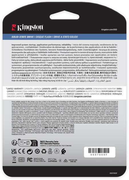 SSD диск Kingston DC2000B 480GB M.2 2280 NVMe PCIe 4.0 x4 3D TLC (SEDC2000BM8/480G) - зображення 5