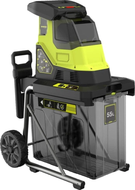 Садовий подрібнювач акумуляторний Ryobi RY36SHX40-0 Max Power 36 В, 40 мм, 55 л, 18 кг (без АКБ та ЗП) (5133005451) - зображення 2