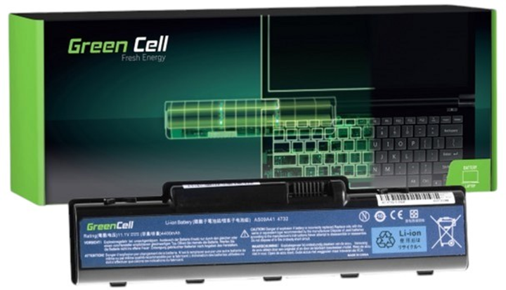 Акумулятор Green Cell для ноутбуків Acer Aspire 4732Z 5732Z 5532 TJ65 11.1V 4400mAh (5902701410247) - зображення 1