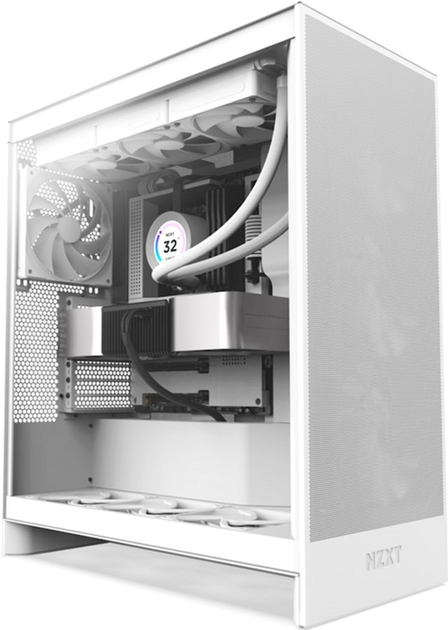 Obudowa NZXT H7 Flow Mid-Tower Matte White (CM-H72FW-01) - obraz 1