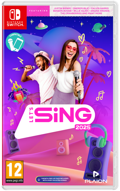 Гра Nintendo Switch Let's Sing 2025 (Картридж) (4020628582067) - зображення 1