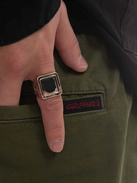 Krótkie spodenki męskie bawełniane Gramicci G106-OGS-OLIVE L Zielone (195612195241) - obraz 6