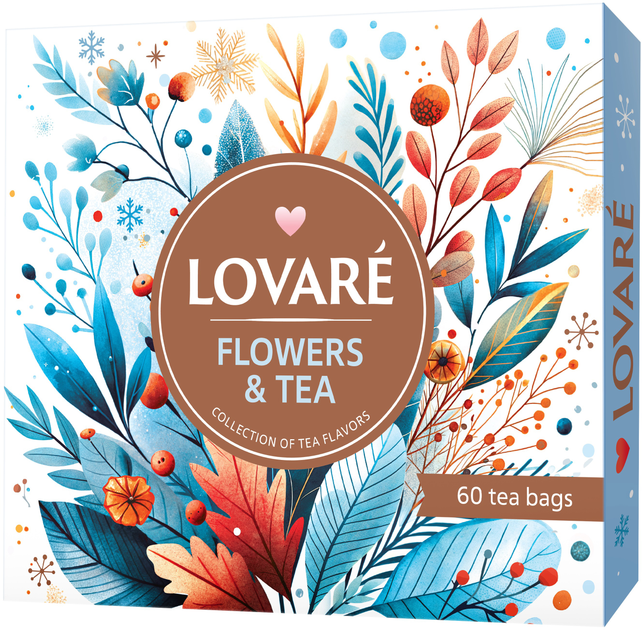 Акція на Колекція чаю Lovare Flowers & Tea 12 видів по 5 пакетиків від Rozetka