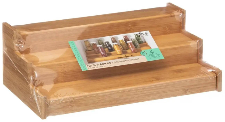 Organizer na przyprawy 5five Simply Smart bambusowy z 3 poziomami (3560238685785) - obraz 3