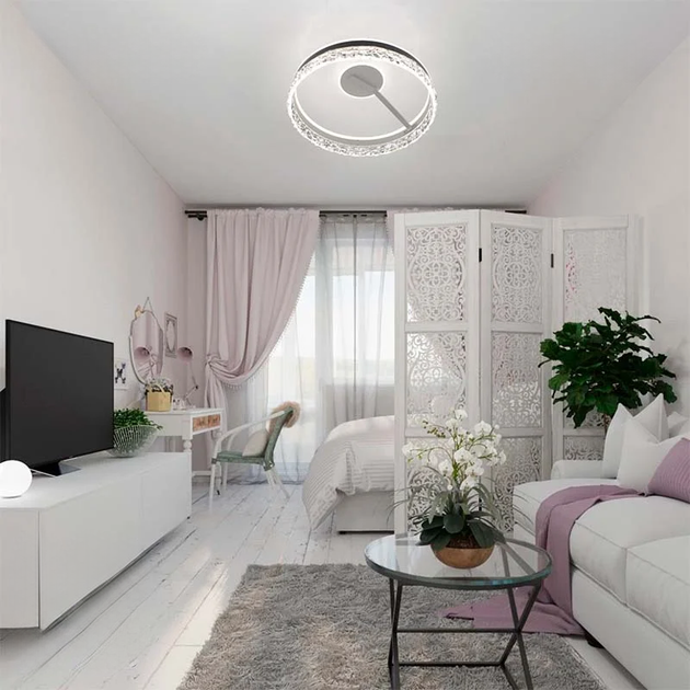 Керована світлодіодна люстра ESLLSE STELLA C ICE 90W 2R SMART 500x215мм Біла - зображення 8