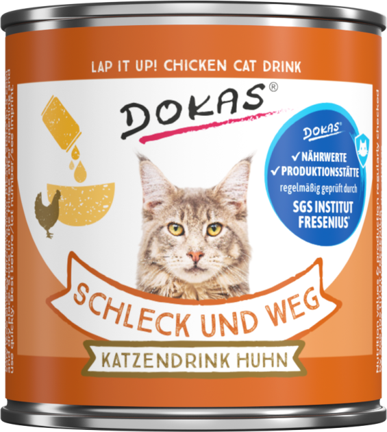 Курячий напій для котів Dokas Schleck und Weg, 100г - Фото 1 Курячий напій для котів Dokas Schleck und Weg, 100г - зображення 1