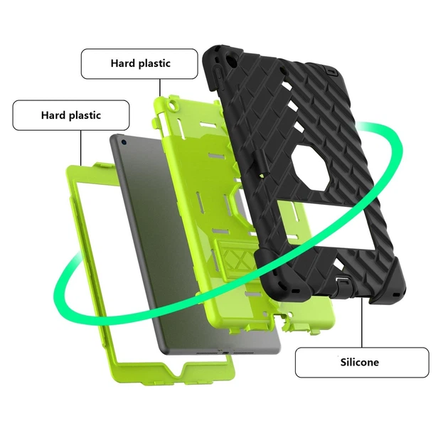 Чохол ARM Cover Apple iPad 7 (10.2") 2019 протиударний з ременем і підставкою Black/Green - зображення 7