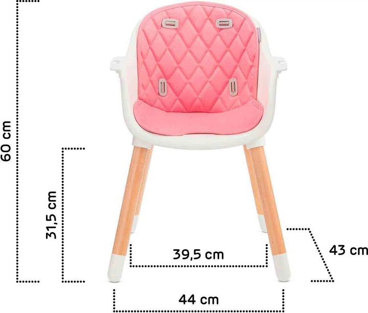 Стульчик для кормления Kinderkraft Sienna Pink (5902533915132) (KKKSIENPNK0000) - зображення 11