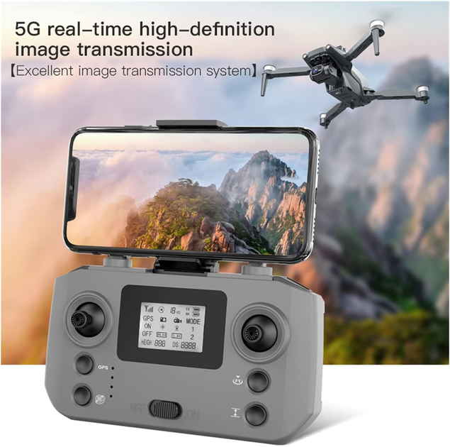 Квадрокоптер LYZRC L600 PRO MAX с 3-осевым подвесом, GPS, 4K камерой, лазерным обходом препятствий, FPV до 1500 м, до 28 мин полета + сумка - изображение 9