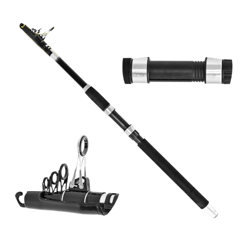 Телескопічний спінінг Sam's Fish 2.4 м зі складаним кільцем, модель SF24329-2.4 - Фото 2 Телескопічний спінінг Sam's Fish 2.4 м зі складаним кільцем, модель SF24329-2.4 - зображення 2