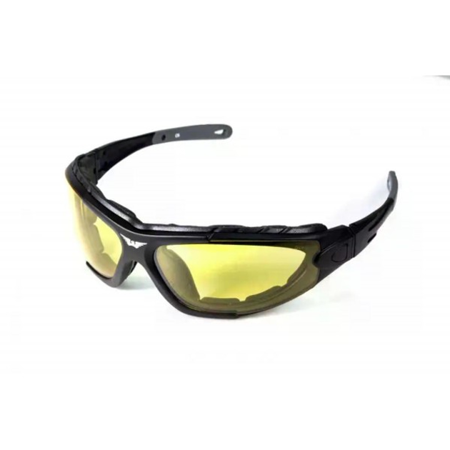 Захисні окуляри фотохромні Global Vision Shorty Photochromic (yellow) Anti-Fog, жовті (230045) - зображення 1