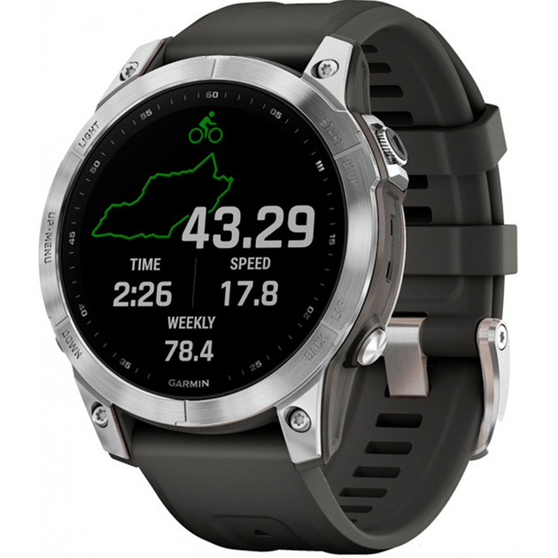 Смарт-часы GARMIN Fenix 7 Silver with Graphite Band (010