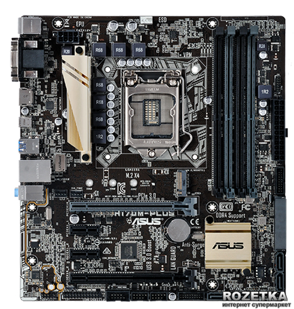 Asus h170m plus обзор