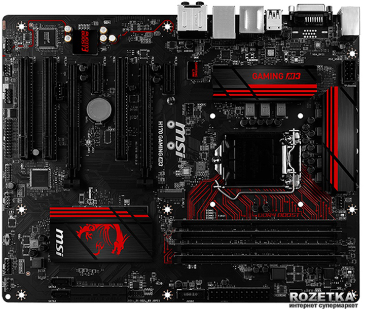 Материнская плата MSI H170 Gaming M3 (s1151, Intel H170, PCI-Ex16 ...