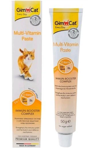 Паста Gimpet GimCat для кошек, Multi-vitamin мультивитаминная, 50 г - Фото 1 Паста Gimpet GimCat для кошек, Multi-vitamin мультивитаминная, 50 г - изображение 1
