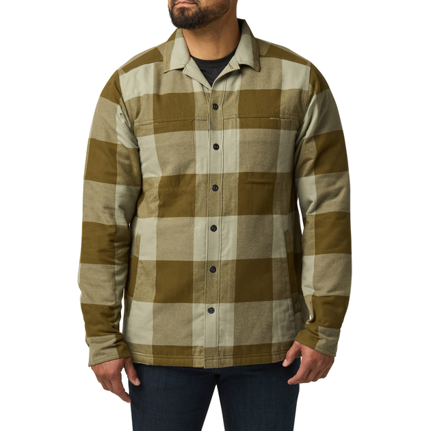 Куртка тактична демісезонна 5.11 Tactical Seth Shirt Jacket Field Green Check 2XL (78042-1148) - изображение 1