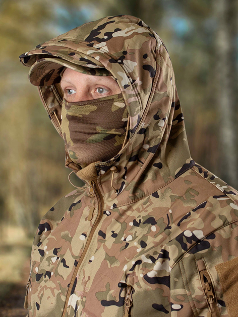 Куртка / ветровка тактическая Han Wild Softshell multicam софтшелл Мультикам XXL - изображение 2