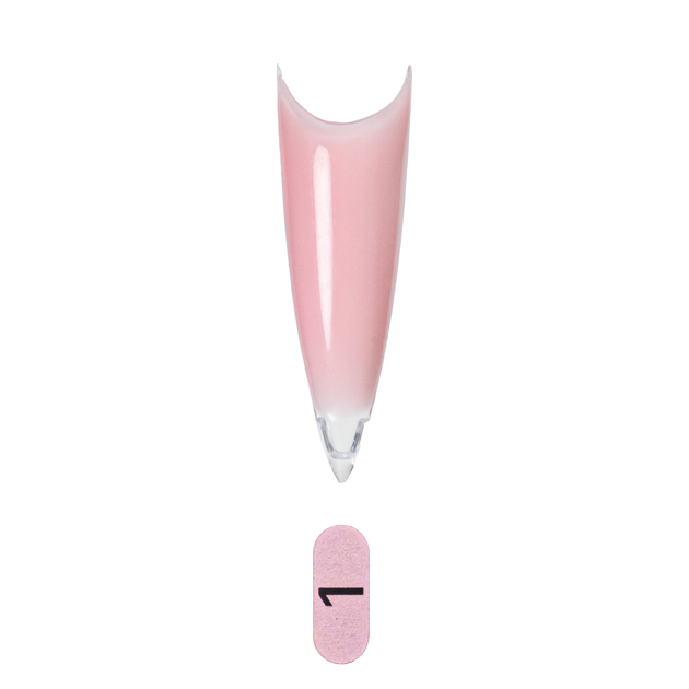 Полігель для нарощування та зміцнення нігтів камуфлюючий YouPOSH Light Acryl Gel 15 мл, 01 Блідий рожевий - изображение 2