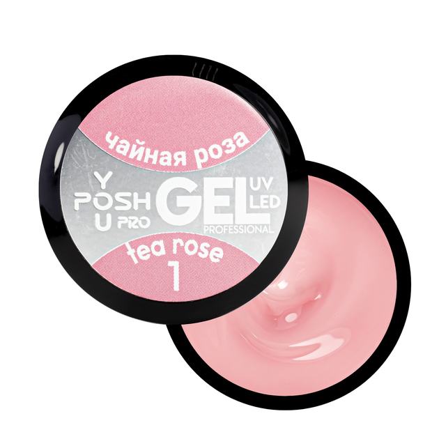 Гель для наращивания ногтей You-POSH Gel UV/LED однофазный 50 мл № 1 Чайная роза/Tea rose - Фото 1 Гель для наращивания ногтей You-POSH Gel UV/LED однофазный 50 мл № 1 Чайная роза/Tea rose - изображение 1