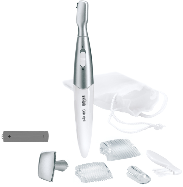 Триммер для зоны бикини Braun Silk-epil FG1100 Pink с 4 насадками (4210201192732) - изображение 1