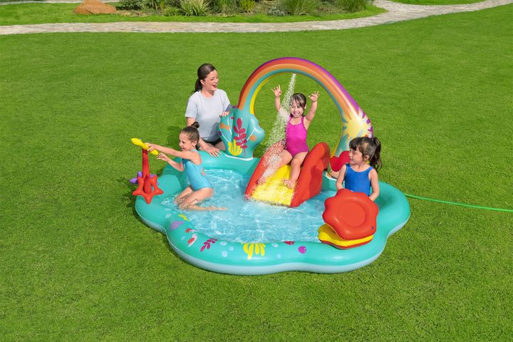 Nadmuchiwany basen dla dzieci Bestway Mała syrenka 221 x 193 x 117 cm (6941607328774) - obraz 6