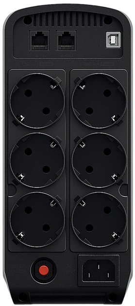 ДБЖ CyberPower PFC Sinewave CP550EPFCLCD 350Вт/550ВА - зображення 3