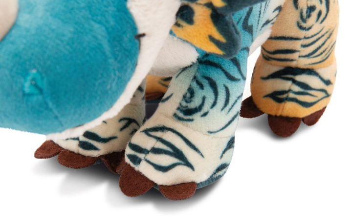Maskotka Nici Dinozaur Cerastupsy w niebieskim kolorze, w pozycji stojącej 20 cm (4012390494662) - obraz 6