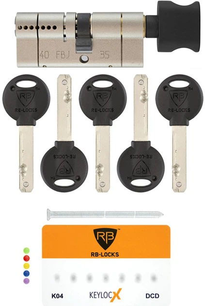 Цилиндр RB-Locks RB DIN_KT KEYLOCX 90 NST 40x50T TO_BM CAM30 5KEY RB1 K04 BOX 40x50 (RAV7000029010) - изображение 7