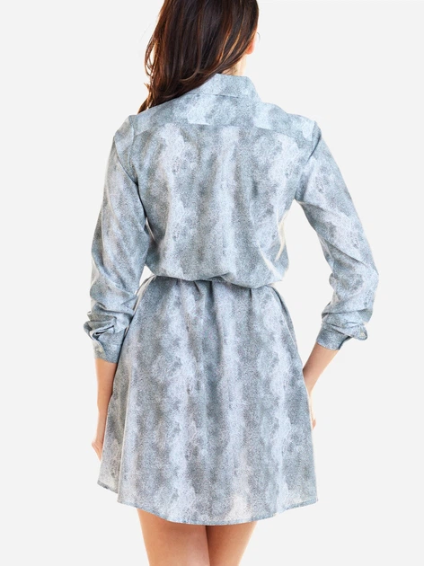 Плаття-сорочка коротке літнє жіноче Awama A281 L Сіре (5902360538283) - зображення 2