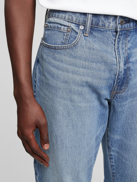 Jeansy regular fit męskie GAP 709159-00 W36L34 Niebieskie (1200056566553) - obraz 4