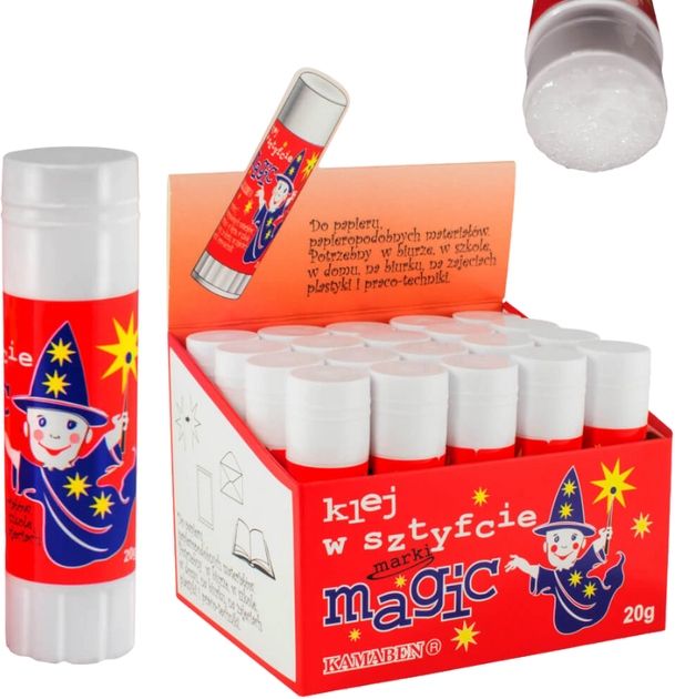 Набір клею-олівець Kamaben Magic 20 г 20 шт (ZES5906092000087) - зображення 4