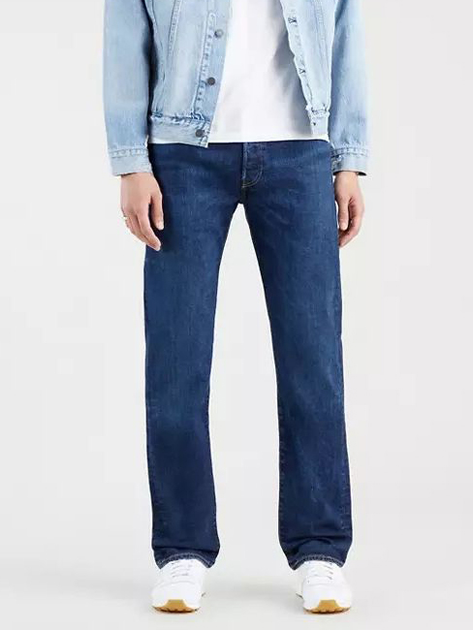 Jeansy regular fit męskie Levi's 501 Original 00501-3199 36-32 Granatowe (5400970332173) - obraz 1