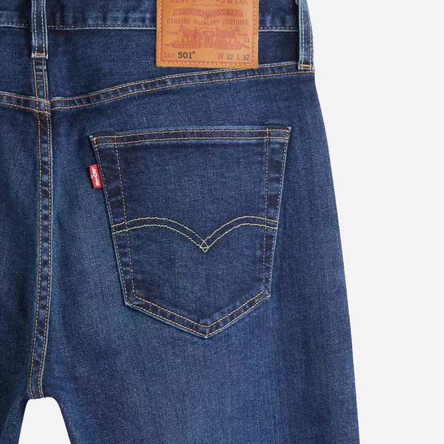 Джинси Regular fit чоловічі Levi's 501 Original 00501-3199 33-34 Темно-сині (5400970332104) - зображення 9