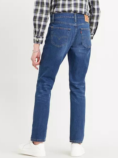 Jeansy slim fit męskie Levi's 511 Slim 04511-1163 36-32 Granatowe (5415153940908) - obraz 2