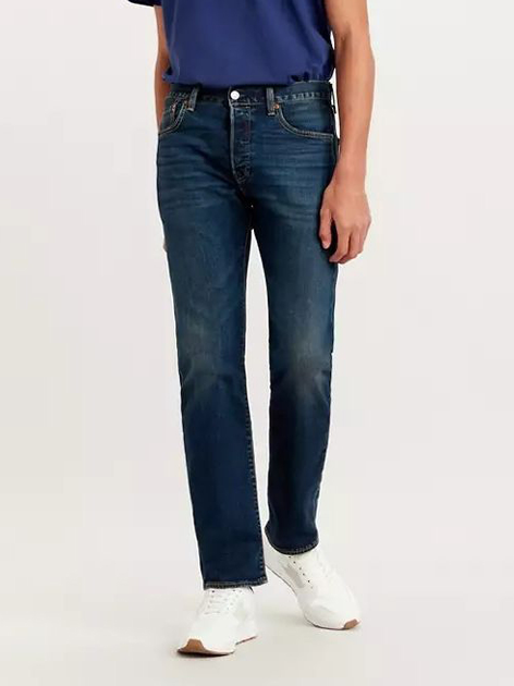 Jeansy regular fit męskie Levi's 501 Original 00501-3061 33-36 Granatowe (5400898339445) - obraz 1