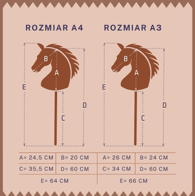 Koń na kiju Tootiny Hobby Horse HoppiHorse A4 Czarny (5907630902054) - obraz 2