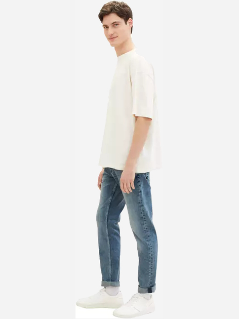 Jeansy slim fit męskie Tom Tailor 1040206 30-32 Niebieskie (4067672357661) - obraz 4