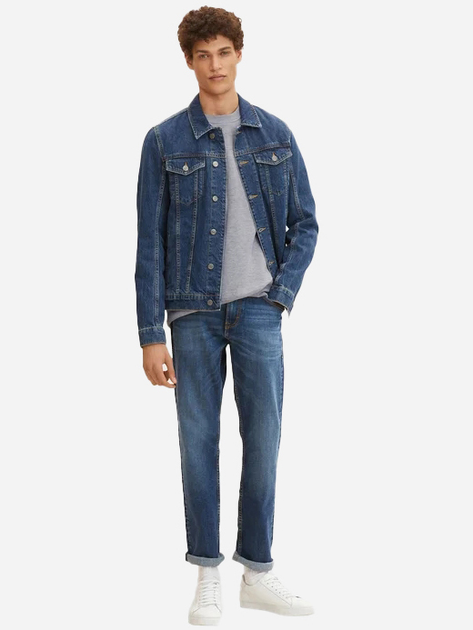 Jeansy slim fit męskie Tom Tailor 1007858 30-32 Niebieskie (4067672410090) - obraz 3