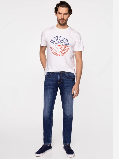 Jeansy slim fit męskie Lee Cooper DENZEL-2287 32-30 Granatowe (5904347399023) - obraz 3