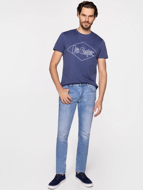 Jeansy slim fit męskie Lee Cooper DENZEL-2623 32-32 Niebieskie (5905991703143) - obraz 3