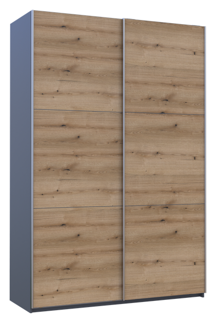 Шкаф купе Doros G-Caiser Графит Дуб Евок 2 ДСП 160х60х240 (42005074) - Фото 4 Шкаф купе Doros G-Caiser Графит Дуб Евок 2 ДСП 160х60х240 (42005074) - изображение 4