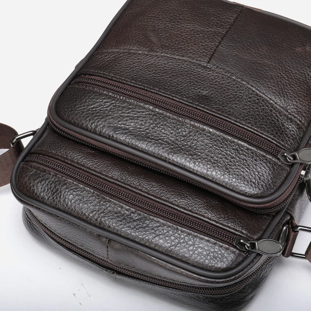 Чоловіча сумка шкіряна Vintage Коричнева (leather-20346) - изображение 7