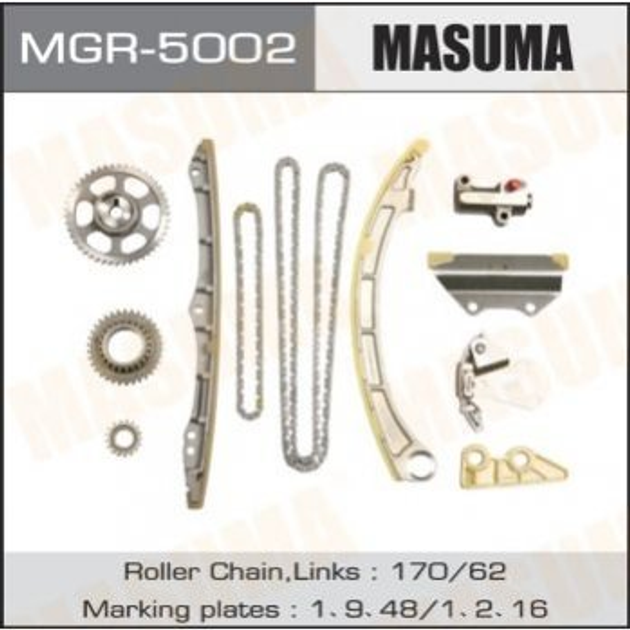 Ланцюг ГРМ MASUMA MGR5002 Honda CR-V 13441PNA004, 13620RAAA02, 14401PNA004 - зображення 1