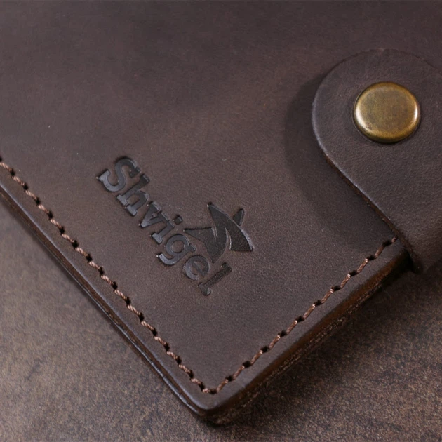Портмоне кожаное Shvigel leather-16475 Коричневое - Фото 8 Портмоне кожаное Shvigel leather-16475 Коричневое - изображение 8