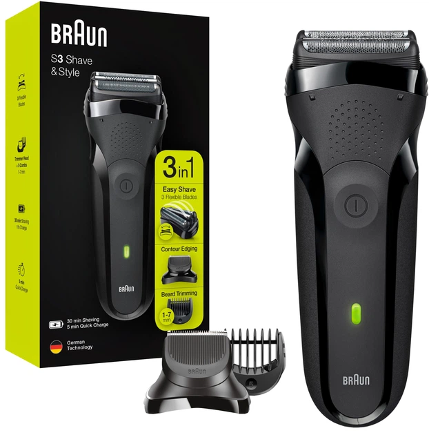 Электробритва Braun Series 3 Shave&Style 300BT, черная (4210201276357) - изображение 1