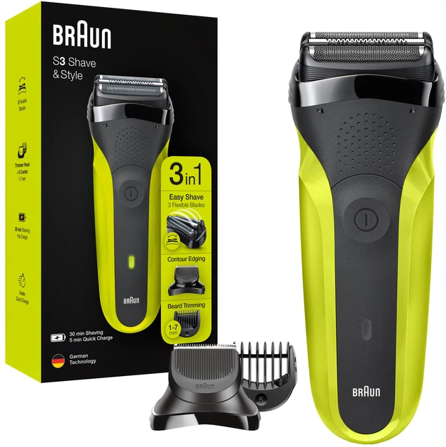 Braun Series 3 300BT Black/Green